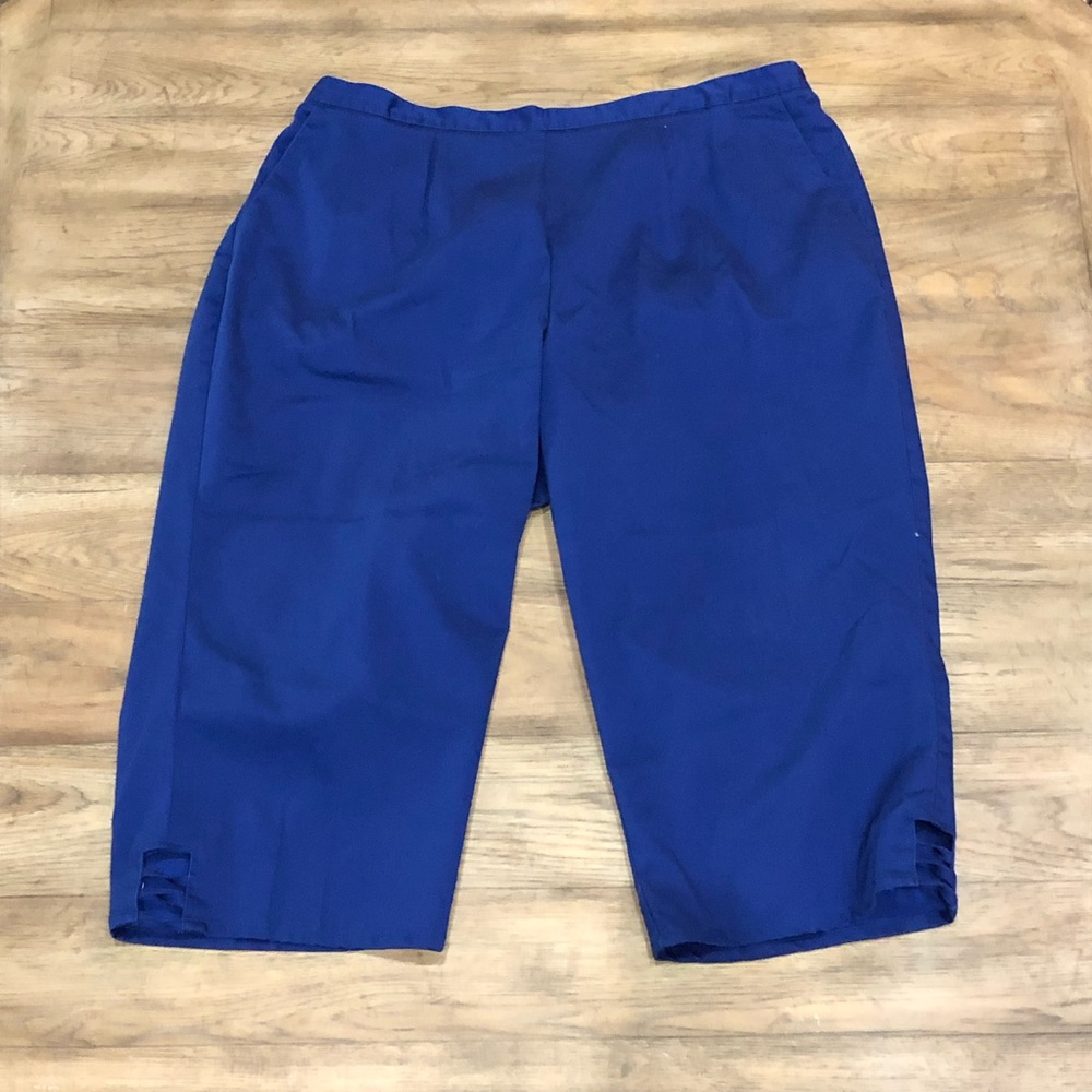 Cobalt Blue Cropped Pants